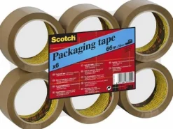 Packtejp SCOTCH 371 Brun, PP/gummi, 38mm x 66m