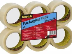 Packtejp SCOTCH 371 Klar, PP/gummi, 38mm x 66m