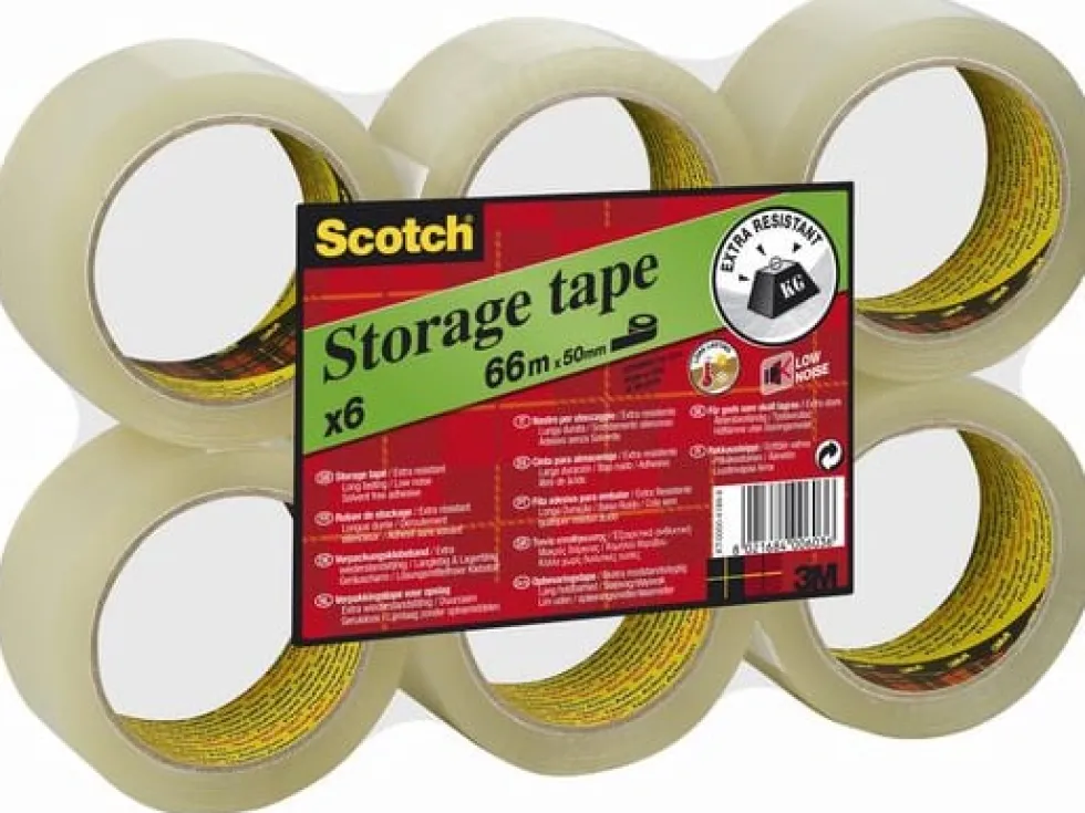 Packtejp SCOTCH PPex tjock 38mmx66m klar