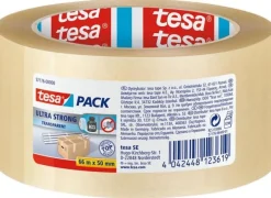 Packtejp TESA Ultra Strong Klar, PVC, 50mm x 66m