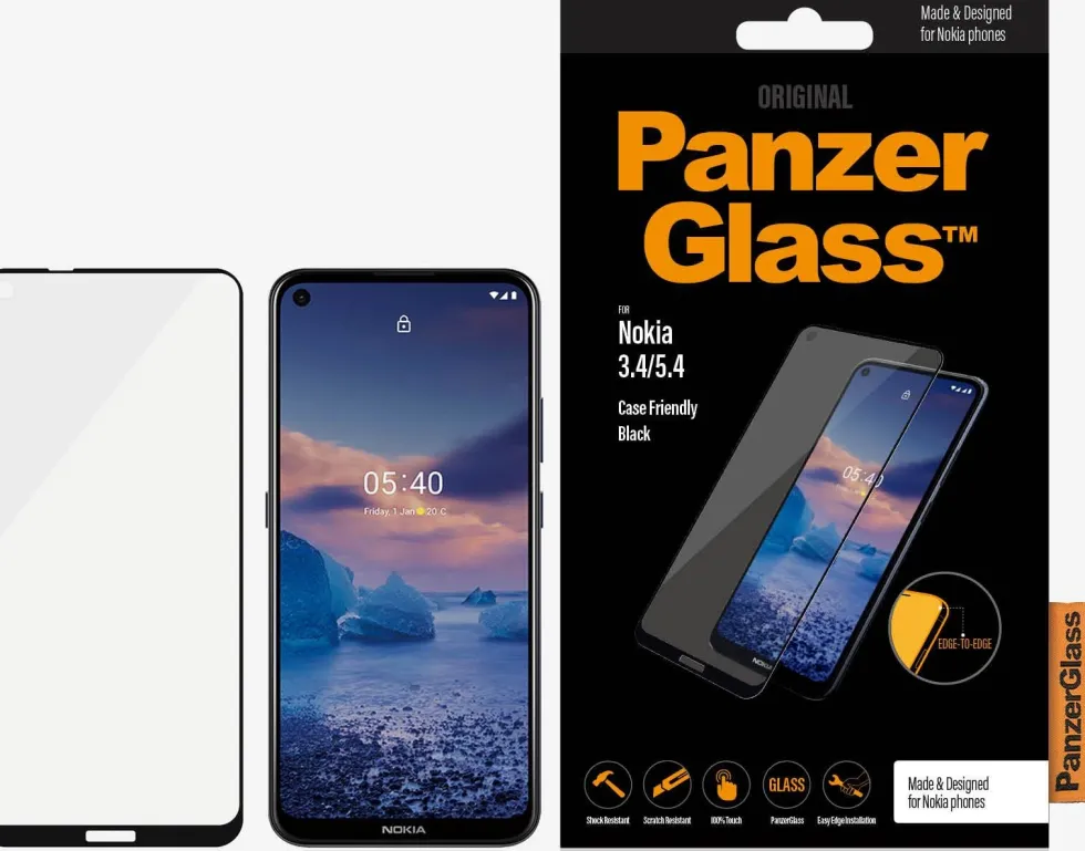 PanzerGlass Nokia 3.4/5.4 (CF), Black