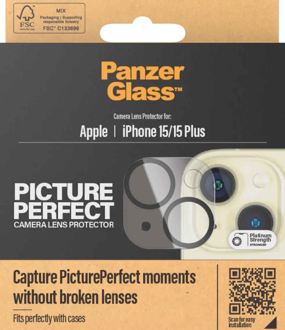 PanzerGlass PicturePerfect for iPhone 15/15 Plus Black