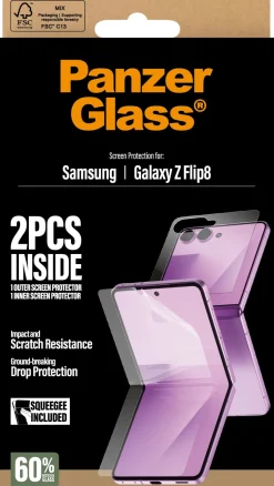 PanzerGlass Screen Protector Samsung Galaxy New Flip 8 Glass