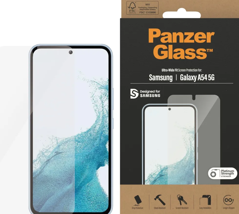 PanzerGlass Screen Protector Galaxy A54 5G Ultra-Wide Fit