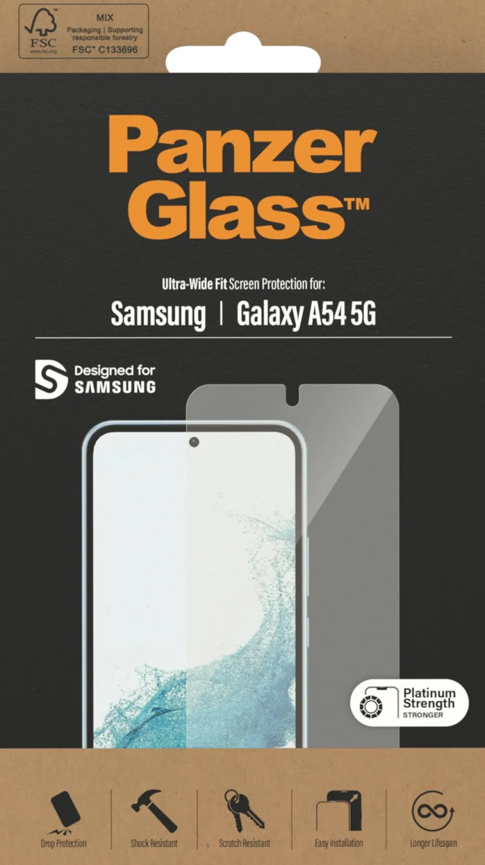 PanzerGlass Screen Protector Galaxy A54 5G Ultra-Wide Fit