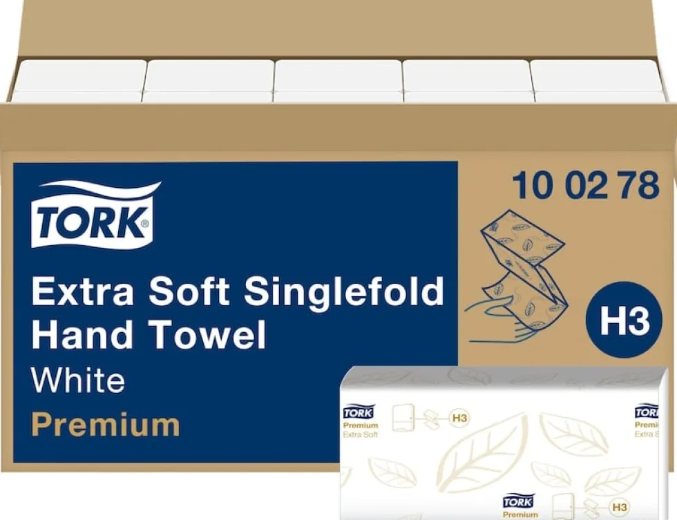 Pappershandduk TORK Premium H3, 2-lag, vit, 3000/FP