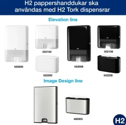 Pappershandduk TORK Xpress Premium H2, soft, blå dekor, 2310/fp