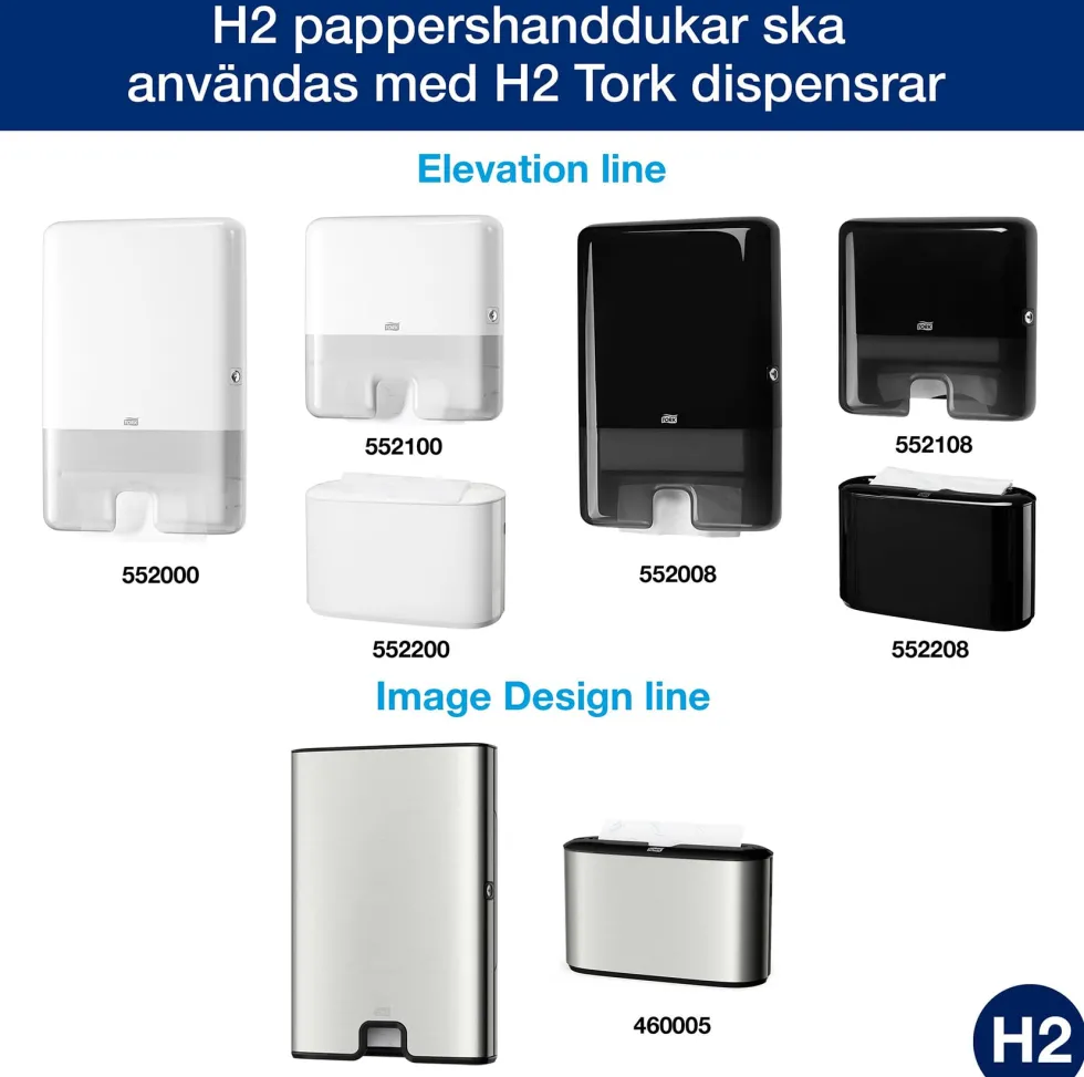 Pappershandduk TORK Xpress Premium H2, soft, blå dekor, 2310/fp