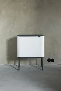 Papperskorg BRABANTIA Bo Touch 36L vit