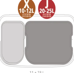 Papperskorg BRABANTIA Bo Touch 11+23L sv