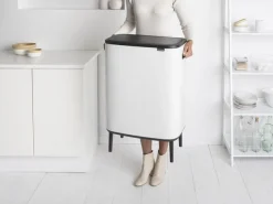 Papperskorg BRABANTIA Bo Touch 60L vit