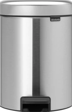 Papperskorg BRABANTIA Pedalhink Newicon 5L Matt stål