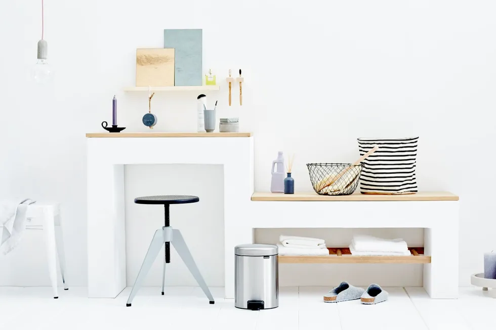 Papperskorg BRABANTIA Pedalhink Newicon 5L Matt stål