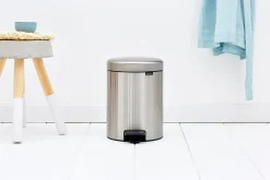 Papperskorg BRABANTIA Pedalhink Newicon 5L Matt stål