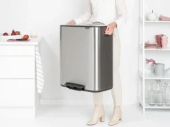 Papperskorg BRABANTIA Pedal Bo 60L matt