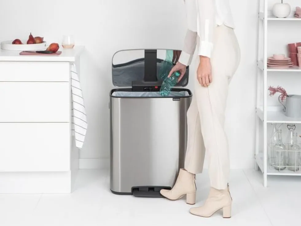Papperskorg BRABANTIA Pedal Bo 60L matt