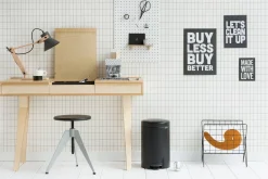 Papperskorg BRABANTIA Pedalhink Newicon 12L Svart