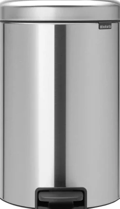 Papperskorg BRABANTIA Pedalhink Newicon 20L Matt stål