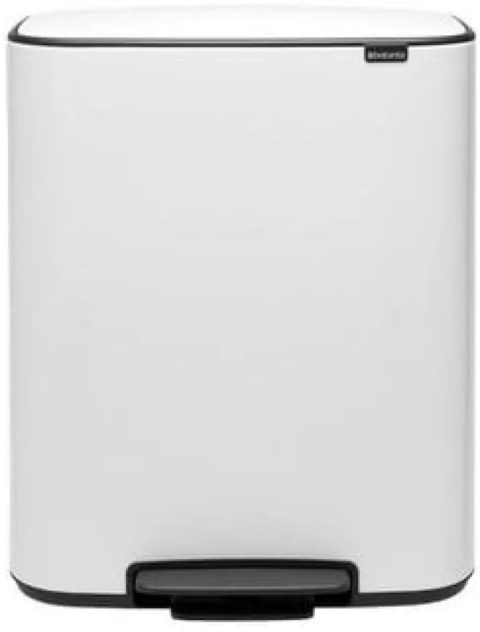 Papperskorg BRABANTIA Pedal Bo 2x30L Vit