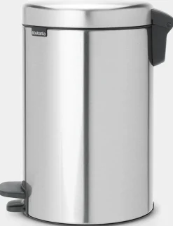 Papperskorg BRABANTIA Pedalhink Newicon 12L Matt stål