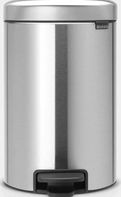 Papperskorg BRABANTIA Pedalhink Newicon 12L Matt stål