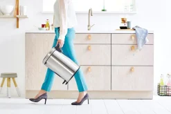 Papperskorg BRABANTIA Pedalhink Newicon 12L Matt stål