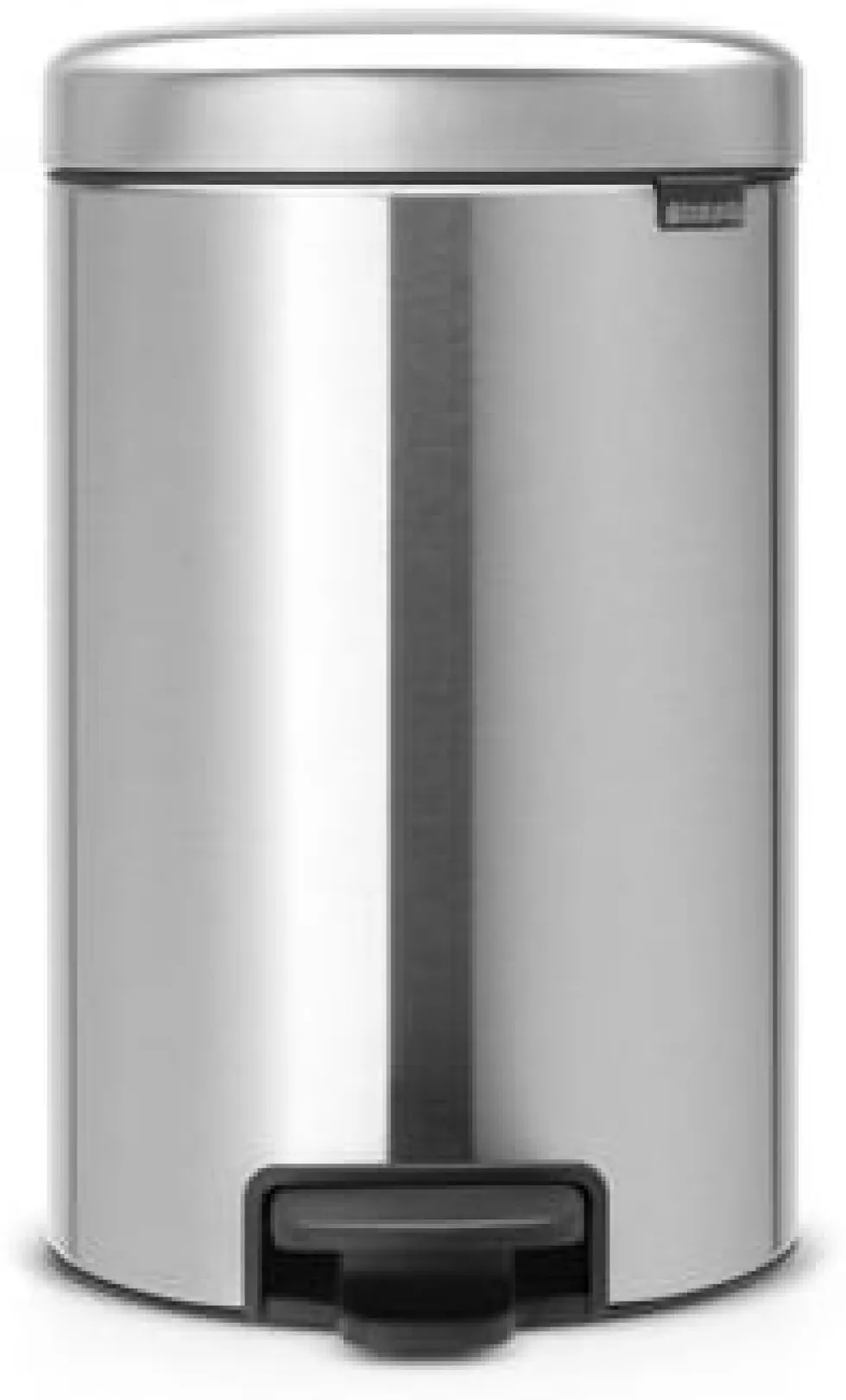 Papperskorg BRABANTIA Pedalhink Newicon 12L Matt stål