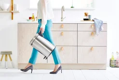 Papperskorg BRABANTIA Pedalhink Newicon 12L Matt stål