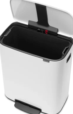 Papperskorg BRABANTIA Pedal Bo 60L vit