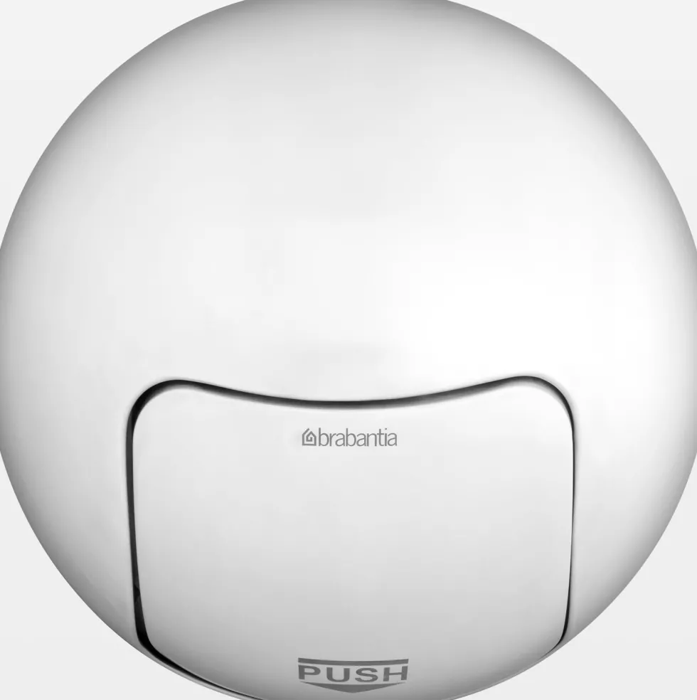 Papperskorg Brabantia Push Bin 60L, matt rostfritt stål