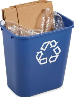 Papperskorg RUBBERMAID blå 26,6L