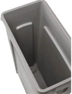 Papperskorg RUBBERMAID Slim Jim® 3540, 87L grå