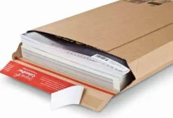 Pappkuvert COLOMPAC A5 185x270x50mm brun