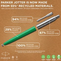 Parker Jotter kulspetspenna 55% återvunnen blist grön
