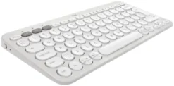 Pebble Keys 2 K380s Wireless Keyboard, Tonal White (Nordic)