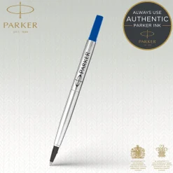 Pennpatron Bläck PARKER Quink Roller Ball Medium blå