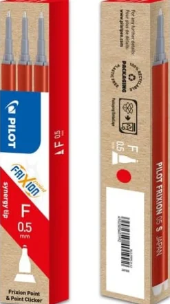 Pennpatron Gelbläck PILOT Frixion Point 0,5 Röd 3/FP