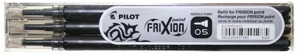 Pennpatron Gelbläck PILOT Frixion Point 0,5 Svart3/FP