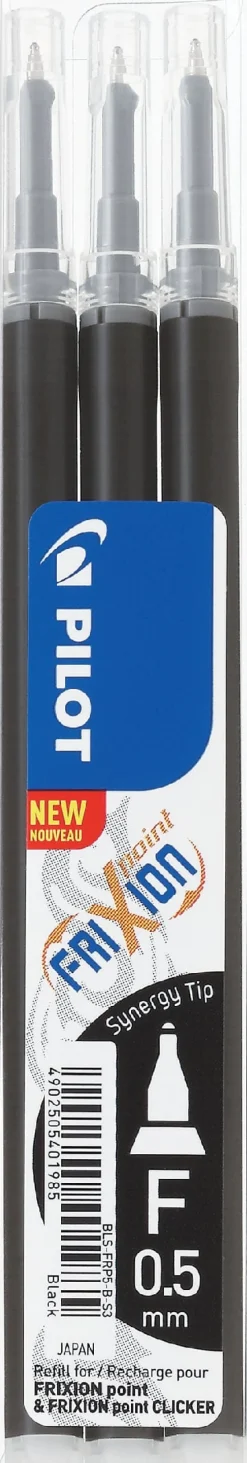 Pennpatron Gelbläck PILOT Frixion Point 0,5 Svart3/FP