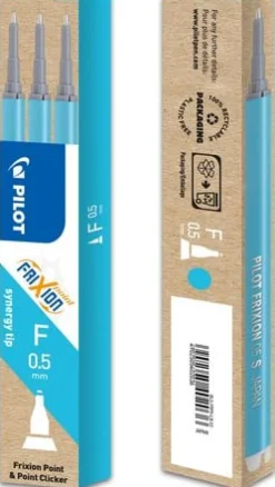 Pennpatron Gelbläck PILOT Lj.blå 3-pack Frixion Point