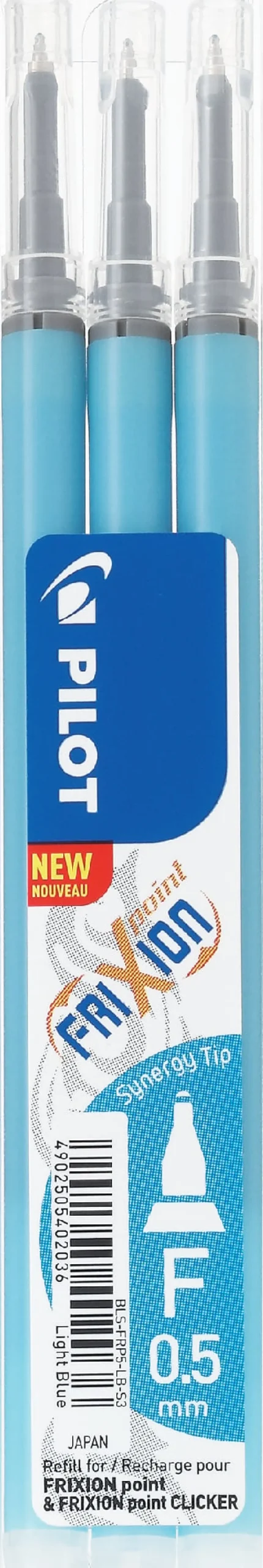 Pennpatron Gelbläck PILOT Lj.blå 3-pack Frixion Point
