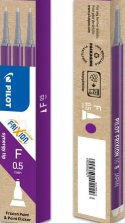 Pennpatron Gelbläck PILOT Violett 3pack Frixion Point