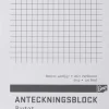 Perforerade Block A6, rutigt, 100bl