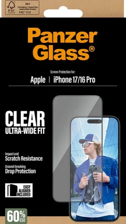 PG Screen Protector iPhone 17 Ultra-Wide Fit EasyAligner