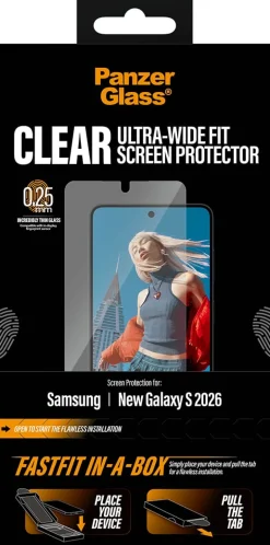 PG Screen tector Galaxy S26 UWF w. FASTFIT IN-A-BOX