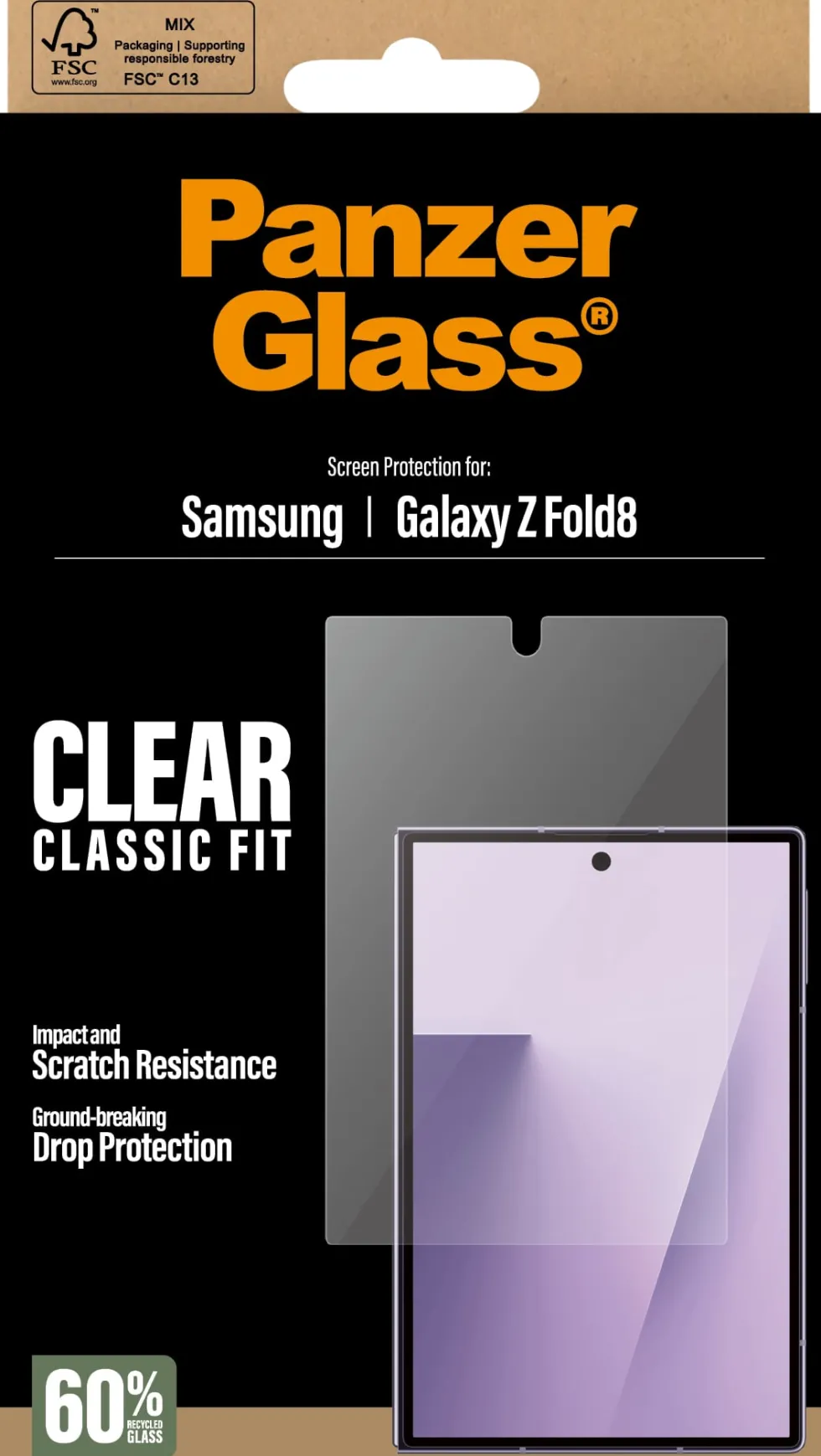 PG Sub Screen Protector Samsung Galaxy Z Fold 8 Classic Fit