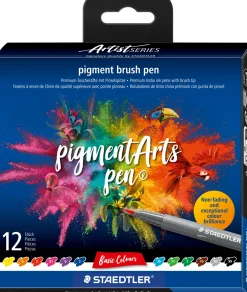 pigment brush penna Basfärger 12 st