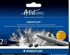 pigment penna intensiv svart 2st