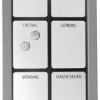 Planeringstavla Vecka Silver, 20x60cm
