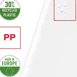 Plastficka ESSELTE A5 Premium Präglad 0.08mm, 100st